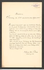 k.k. naturhistorisches Hofmuseum, Intendanzakten 1885-1896 (Hauer), Aktenzahl Z.609/1889, Seite 1